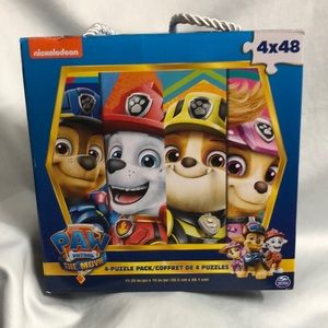 Nickelodeon paw patrol the movie 4 puzzle pack 4 x 48 kids 1 missing pieces